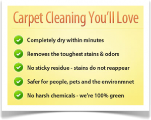Dry Organic Carpet Cleaning in Marion Iowa.